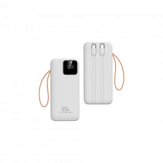 PB6001 - SUNİX 30.000mAh POWERBANK 22.5W БЯЛ