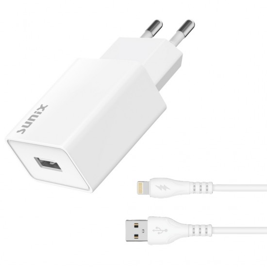 S10 - SUNİX 2.1A Зарядно с Lightning Кабел