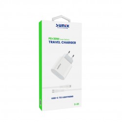 S26L - SUNİX 20W Fast Зарядно с Lightning Кабел