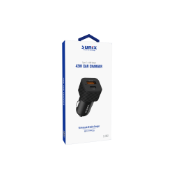 S322A01 - SUNİX 43W Зарядно за кола 3.0 QC