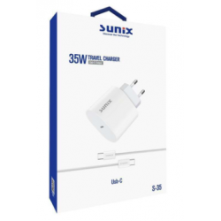 S35WC - SUNİX 30W Зарядно с Type-C Кабел